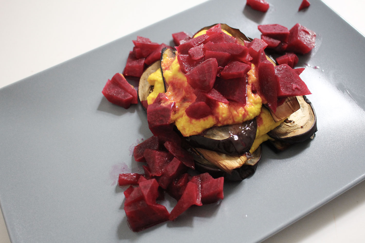 Auberginen Lasagne Mit Roter Bete Stryletz